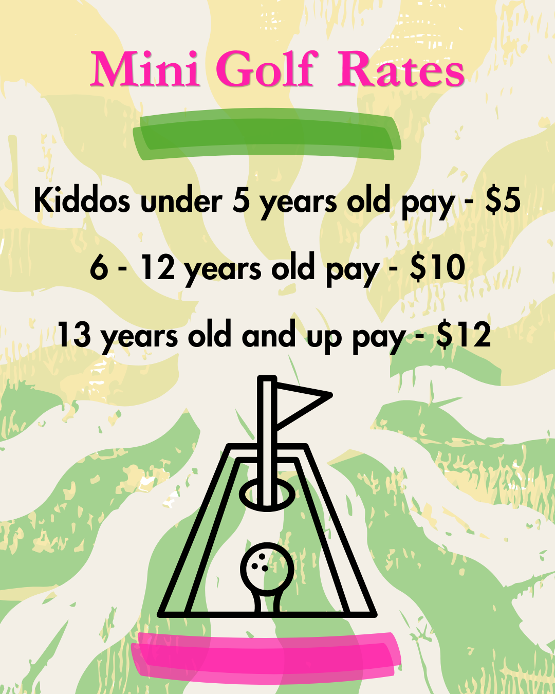 Mini Golf Rates
